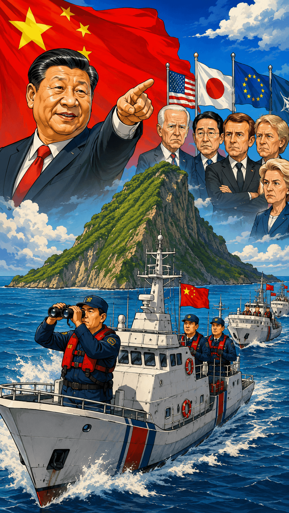 Political cartoon: China Escalates East Taiwan Patrols Amid Global Outcry