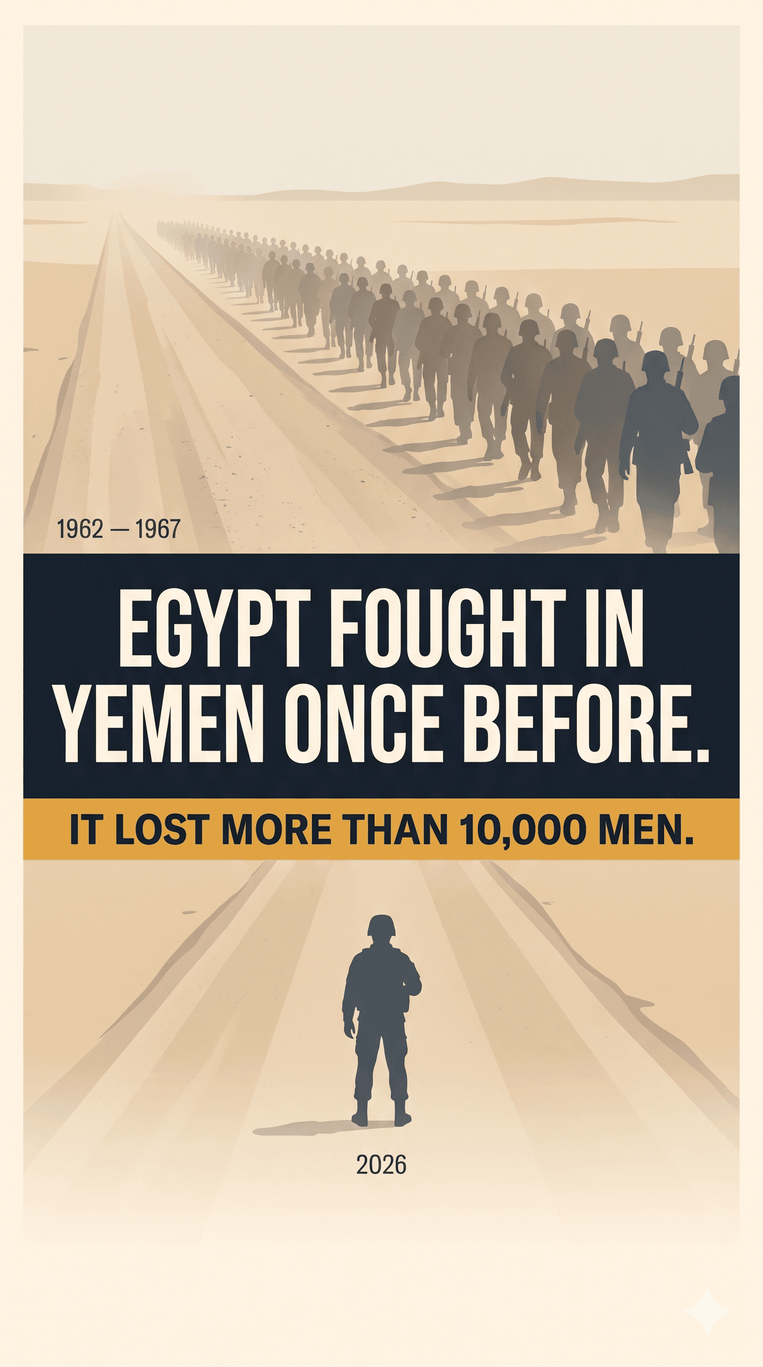 Political cartoon: Egypt Fought In Yemen Once Before