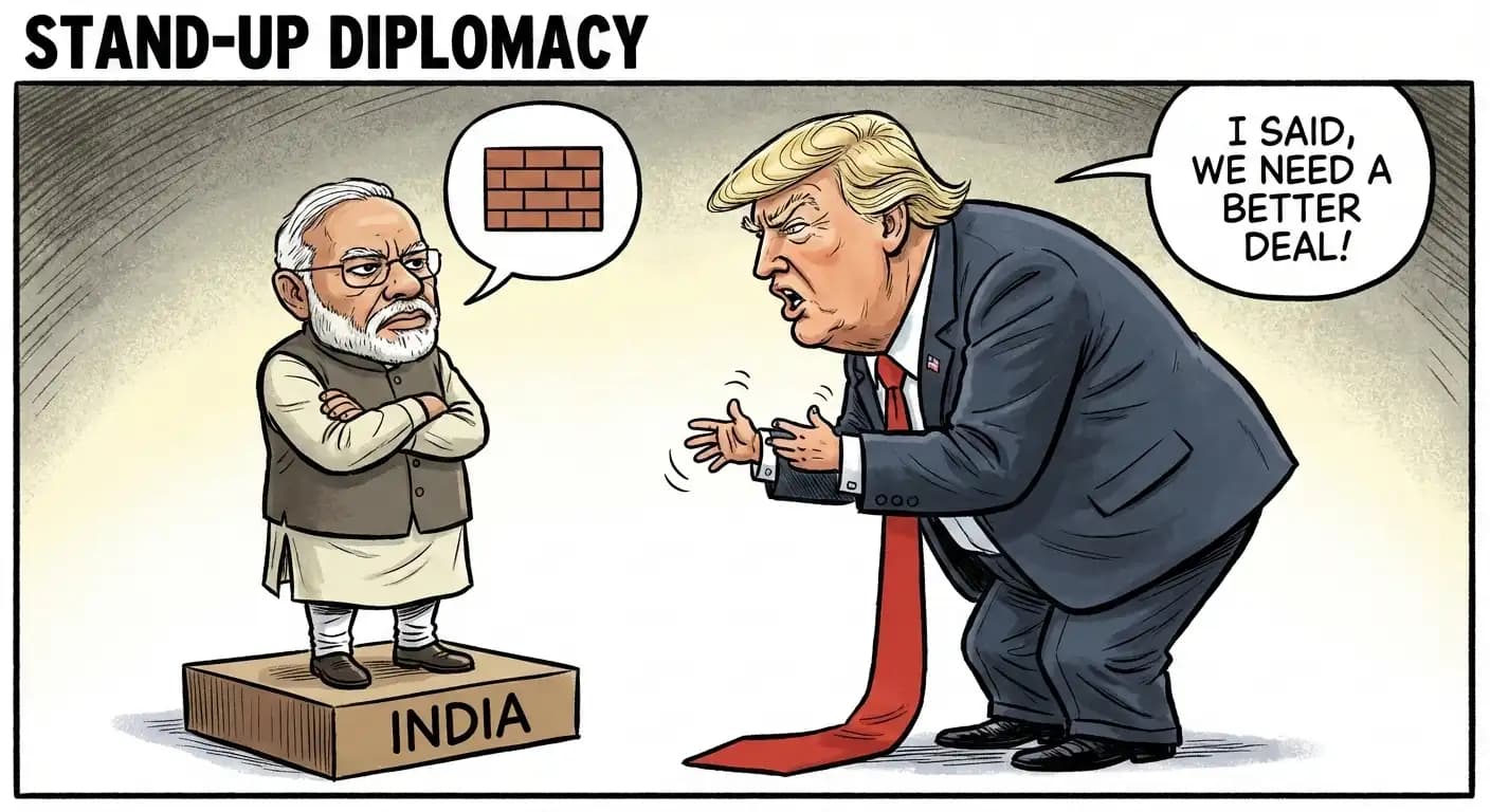 Political cartoon: Geopolitics Short Analysis