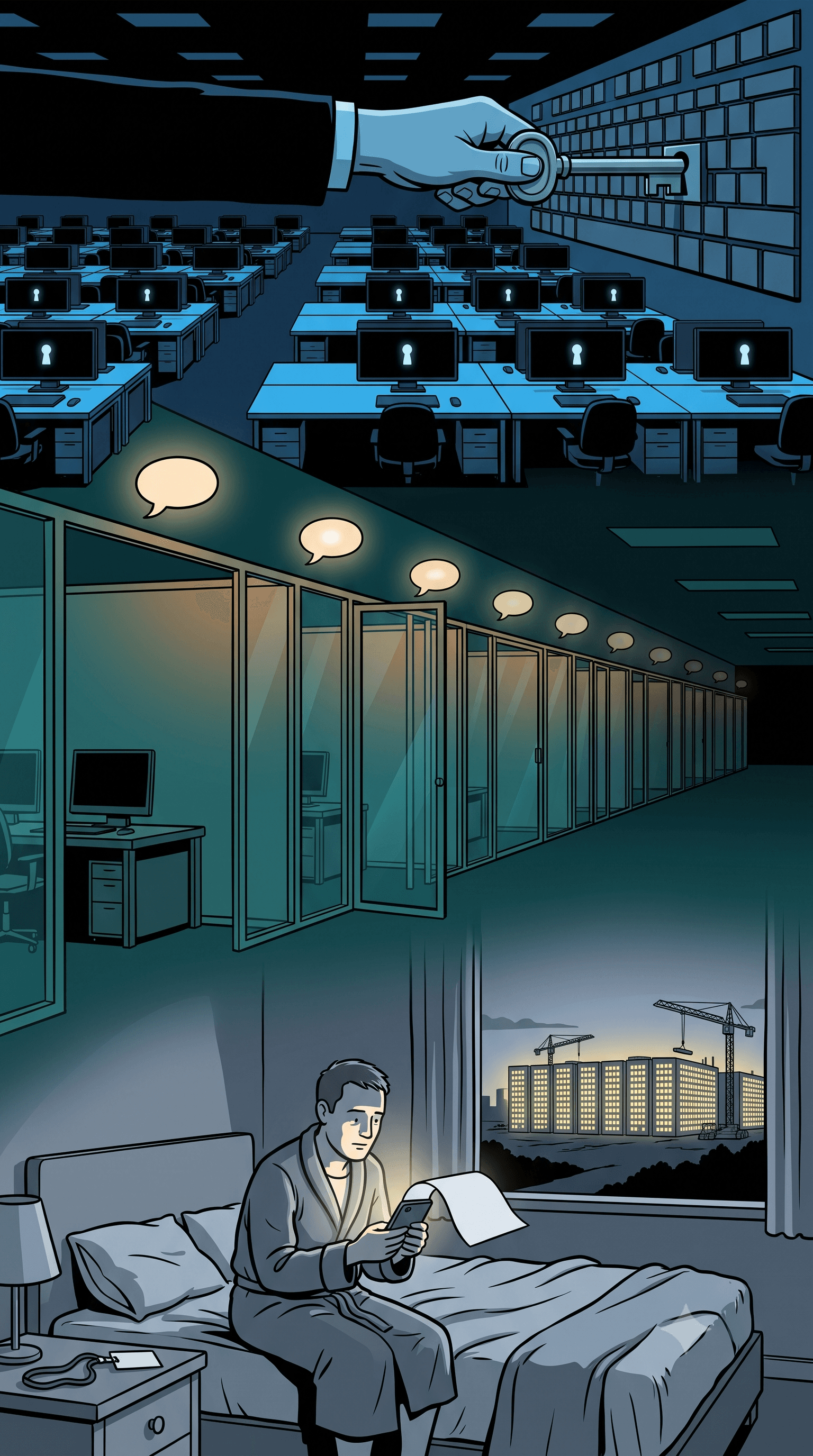 Political cartoon: Oracle Layoffs Unfold: AI Infrastructure Push Triggers Major Workforce Reductions