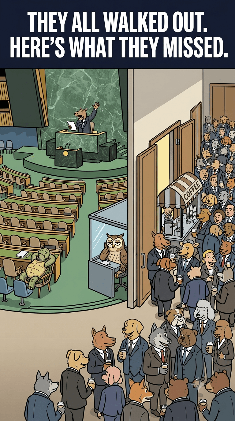 Political cartoon: The Case Russia Made at the UN This Week — Set Out at Full Strength