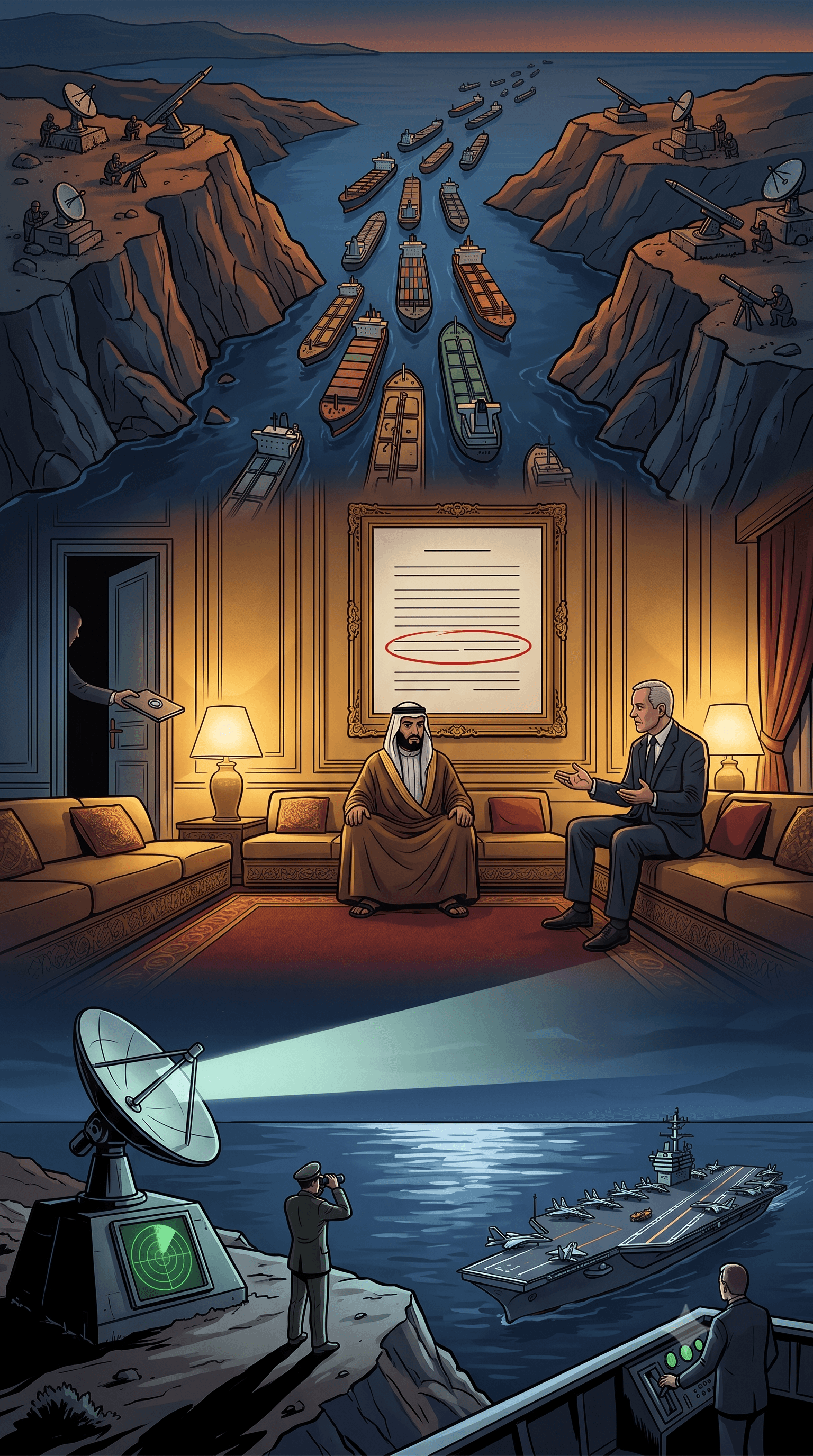 Political cartoon: Unconfirmed Report Claims Saudi Arabia Sought Israeli Intelligence Following Houthi Strikes