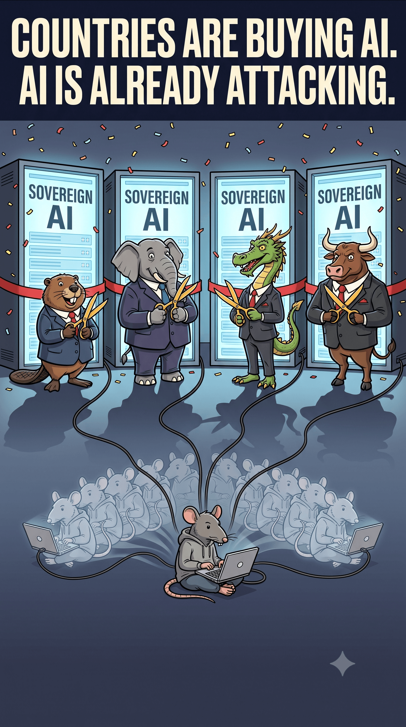 Political cartoon: What Is Sovereign AI — And What It Can't Protect You From
