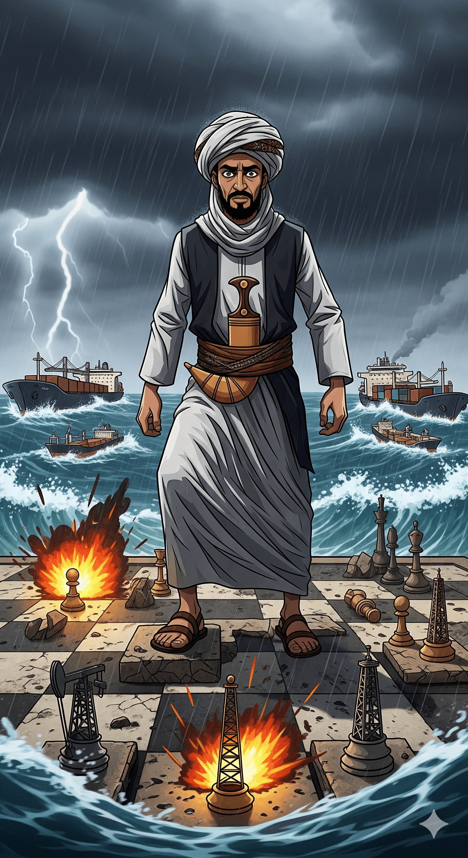 Political cartoon: Why Have Yemen’s Houthis Entered the West Asia War Now? Motivations, Strategy, and Global Impact